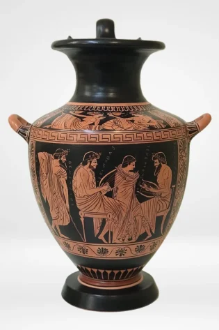 greek pottery hand made replica red figure hydria music lessons sjs prf 016