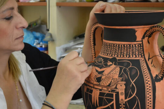 Sofia Painting bilingual amphora