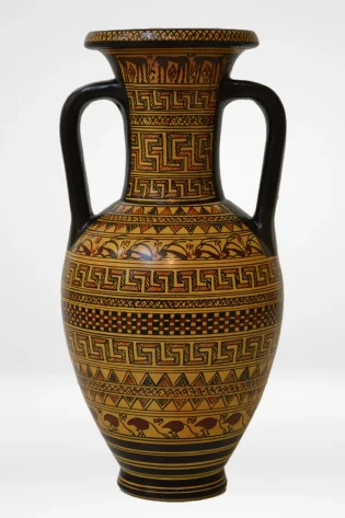 22cm geometric amphora greek pottery hand made replica sjs pgm 008