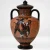 35cm black figure neck amphora achilles fighting penthesilea greek pottery hand made replica sjs pbf 008