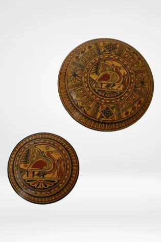 greek pottery hand made replica geometric pixis small and medium size sjs pgm 004