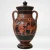 greek pottery hand made replica red and black figure bilingual amphora heracles taming cerberus sjs pbl 004