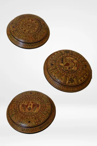 pixis geometric medium size greek pottery hand made replica